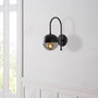 Opviq Karsor - 3303 Lámpara de pared Negro y humo